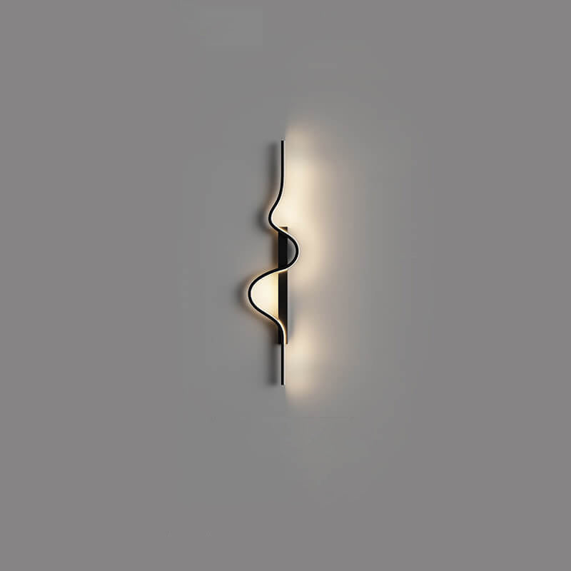 Modern Minimalist Aluminum Iron LED Wall Sconce for Living Room