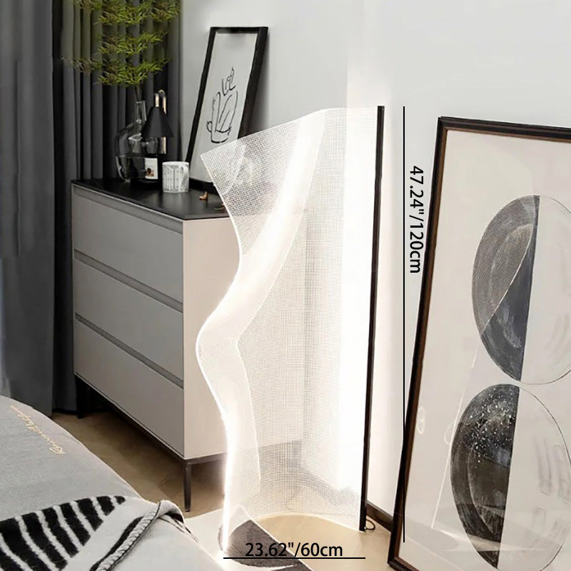 Modern Art Deco Acrylic Aluminum LED Floor Lamp for Living Room  

Transform your living space with this stunning Modern Art Deco floor lamp. Crafted from durable acrylic and aluminum, this irregular-shaped lamp features energy-efficient LED lighting that
