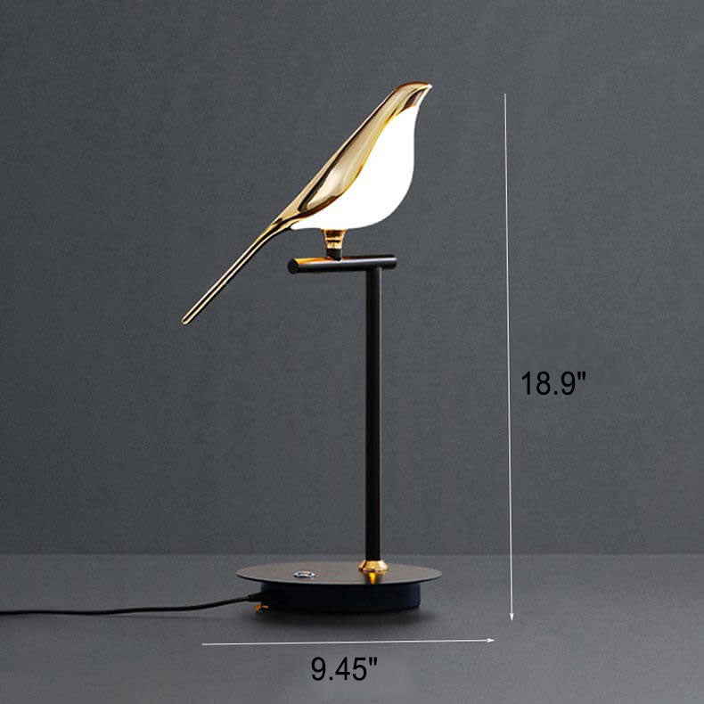 Nordic Minimalist Magpie LED Table Lamp - Contemporary Bird Design, Soft Light, Energy Efficient, Ideal for Home Decor