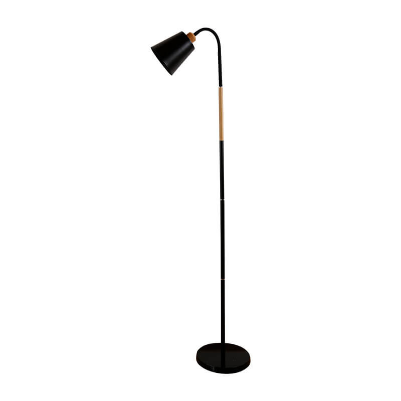 Modern Minimalist Iron Floor Lamp - 1-Light Standing Design, Adjustable Height, Industrial Home Lighting