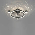 Modern Luxury Starry Sky LED Ceiling Fan Light