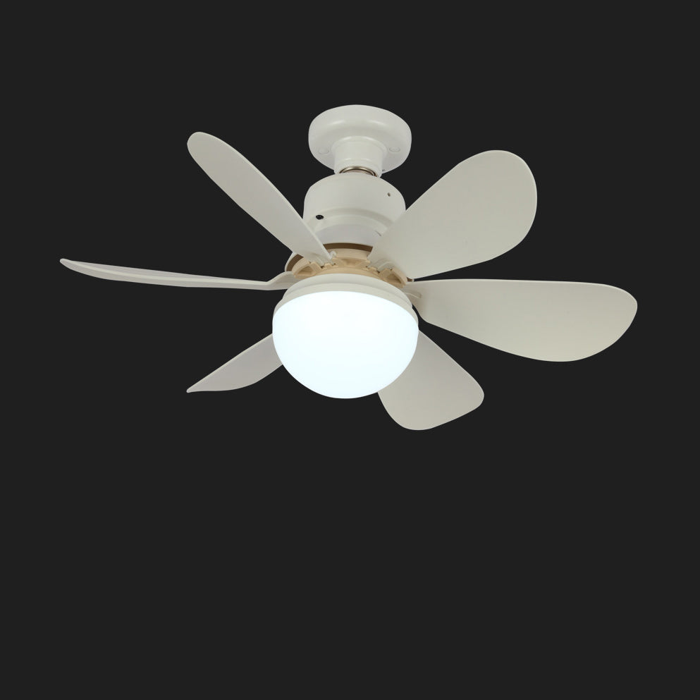 Contemporary Flower LED Ceiling Fan Light - PC ABS Nylon Acrylic for Living Room
