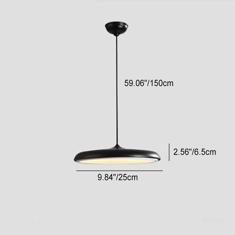 Nordic Macaron Flying Saucer Metal LED Pendant Light - Modern Ceiling Fixture, Stylish Home Decor, Energy-Efficient Lighting, Contemporary Design, Elegant LED Lamp