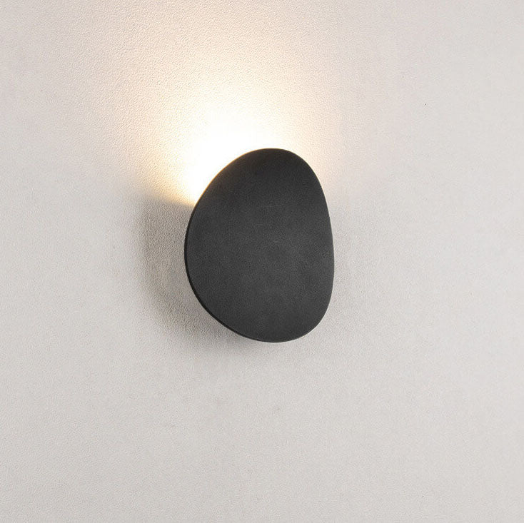 Minimalist Round 1-Light LED Wall Sconce - Indoor Outdoor Lighting