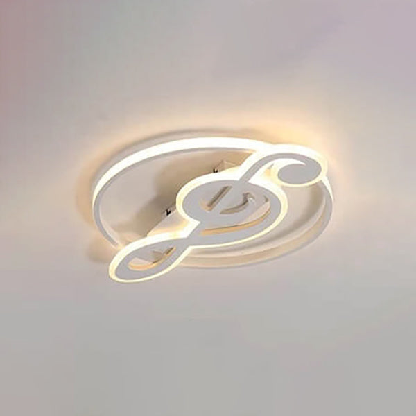 Nordic Creative Music Notes LED Flush Mount Ceiling Light