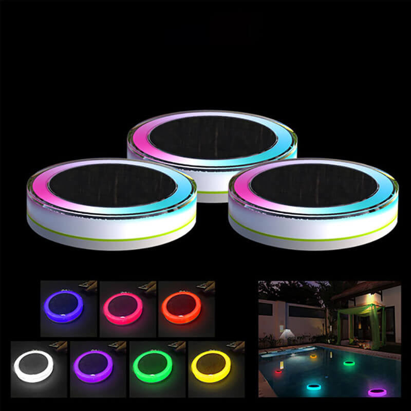 Solar Waterproof Floating LED Pool Light - Decorative Outdoor Lighting for Pools and Gardens