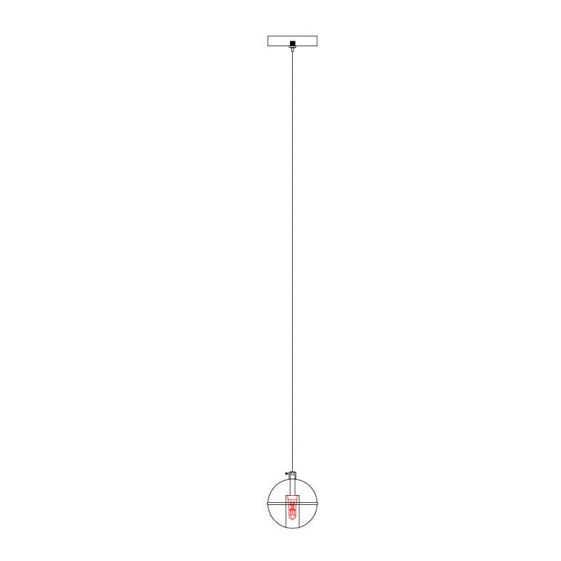 Modern Luxury LED Loft Chandelier with Crystal Orb Shade