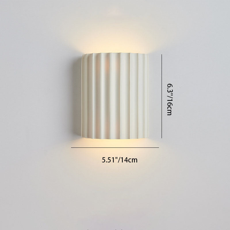Contemporary Nordic Resin 2-Light Wall Sconce for Bedroom Lighting