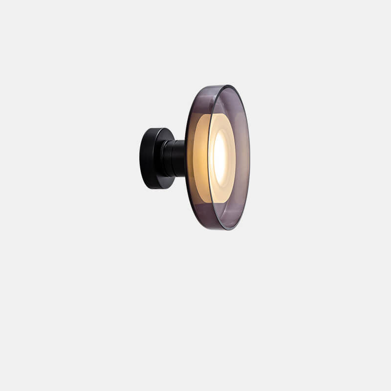 Nordic Vintage Round Glass LED Wall Sconce Lamp