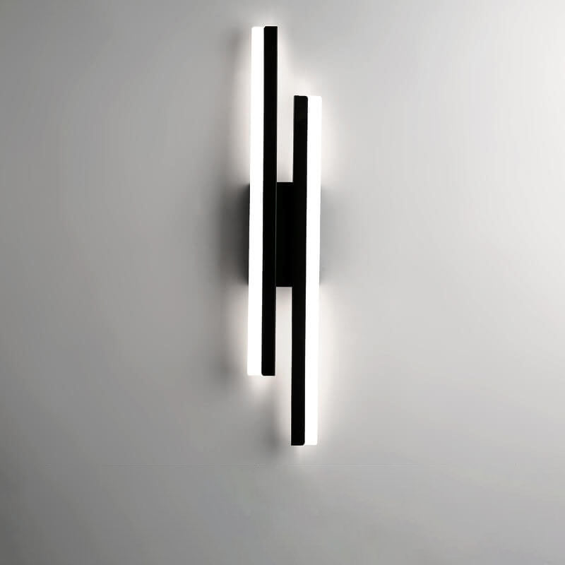 Modern Minimalist LED Wall Sconce - Iron Acrylic Line Design Lighting