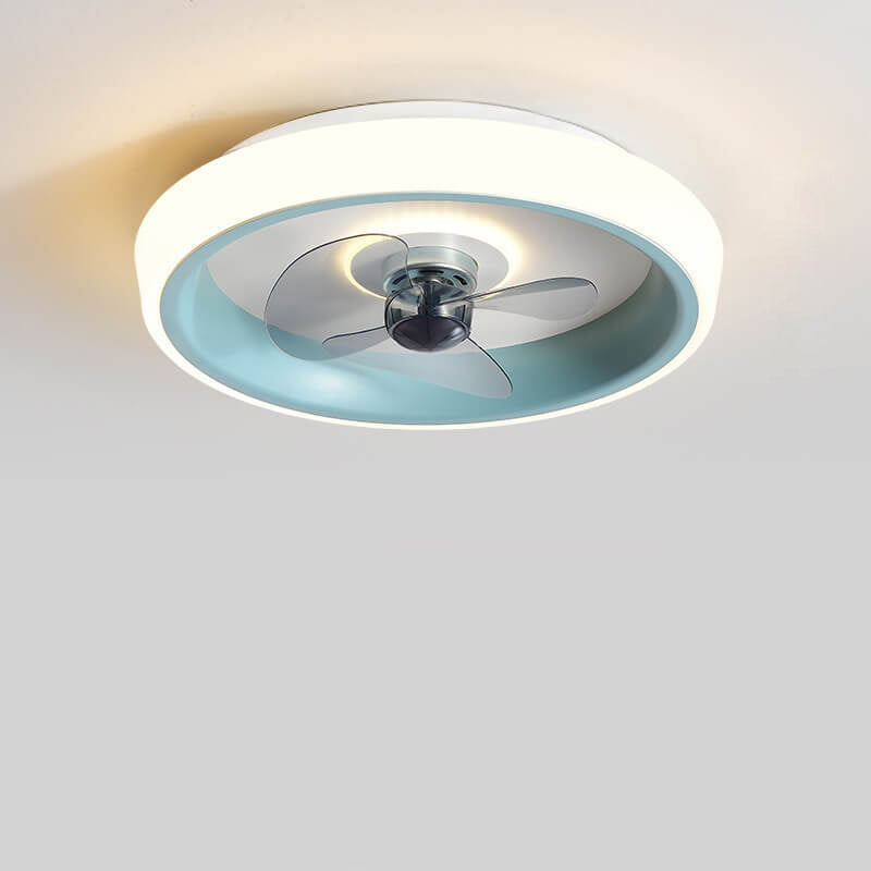 Modern Acrylic LED Ceiling Fan Light - Lightweight Flush Mount Fixture