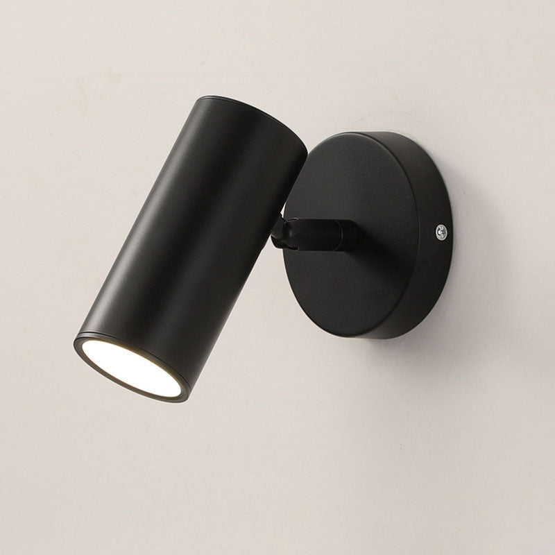 Modern Simplicity Cylindrical Spotlight 1-Light Reading Wall Sconce Lamp