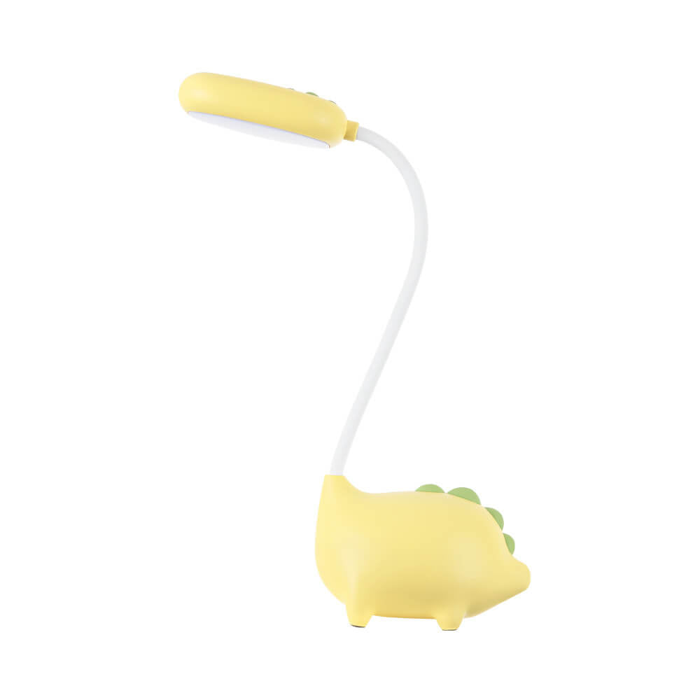 Cartoon Dinosaur Eye Care LED Desk Lamp Rechargeable  
  
Enhance your workspace with this adorable cartoon dinosaur desk lamp. Designed with eye care technology, it provides soft, flicker-free lighting perfect for studying or reading. This rechargeable L