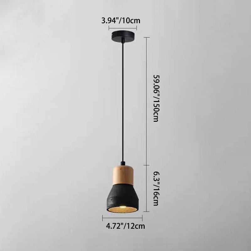 Nordic Tapered 1-Light Mini LED Pendant Light