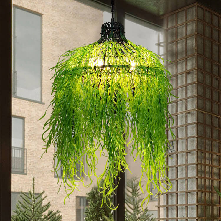 Creative Plant Vine Chandelier - 3-Light Decor Fixture