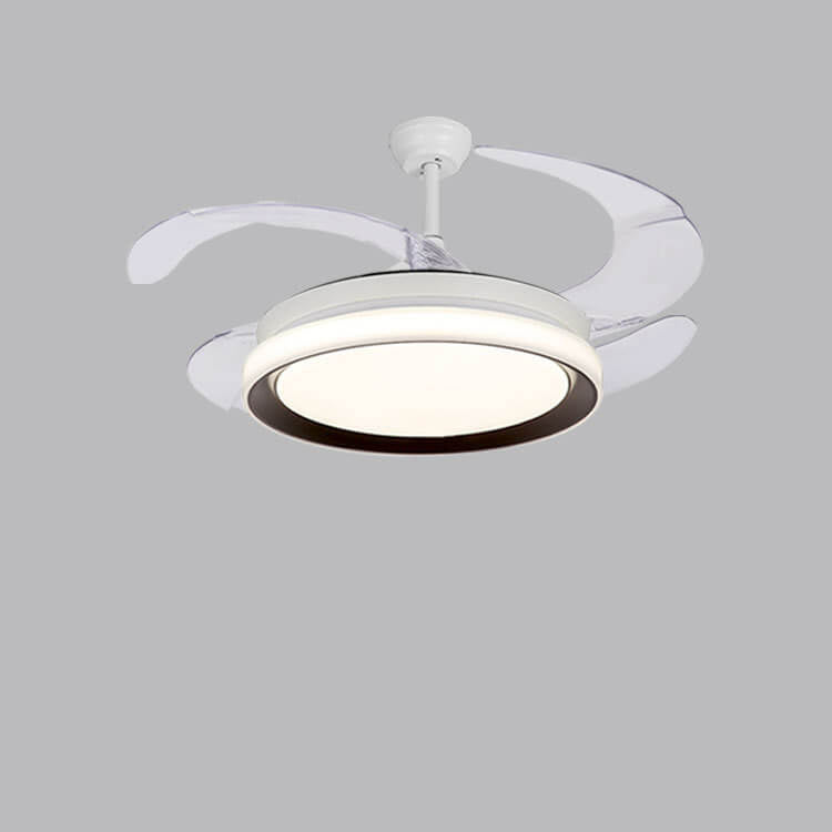 Nordic Invisible Fan LED Ceiling Light Downrod Design