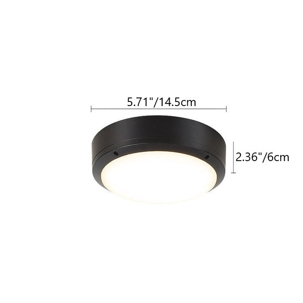 Modern Outdoor Waterproof Aluminum Round LED Ceiling Light for Patios