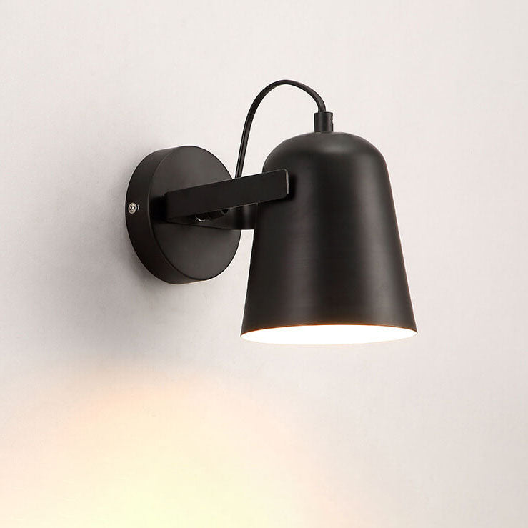 Nordic Macaron Iron Cylinder Dome Wall Sconce Lamp - 1-Light Modern Fixture for Home Decor, Stylish Lighting for Living Room, Bedroom, and Hallway