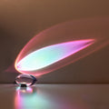 Crystal Projection Angel Eye LED Table Lamp - Decorative Night Light, Unique Home Decor, Mood Lighting for Bedroom, Artistic Projection Lamp, Gift Idea for Adults and Kids