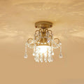 Modern Crystal Flower Semi-Flush Mount Ceiling Light, 1/3-Light Design, Elegant Home Lighting