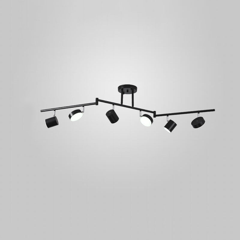 Modern Rotating LED Semi-Flush Mount Ceiling Light