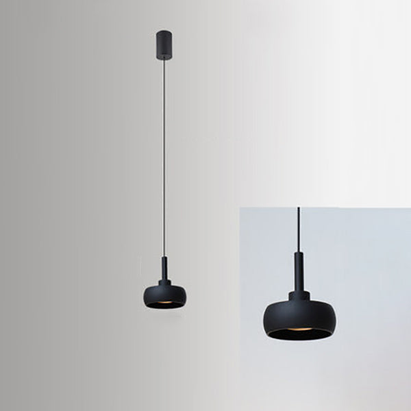 Nordic Minimalist Dome Aluminum LED Pendant Light Retractable