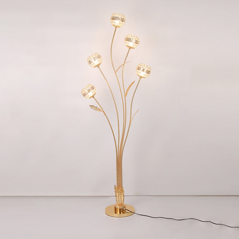 Modern Luxury Leaf Flower Globe Floor Lamp - 5-Light Iron Aluminum Design for Living Room  

Elevate your living space with this stunning modern luxury floor lamp, featuring a unique leaf flower globe design. Crafted from durable iron and aluminum, this 5