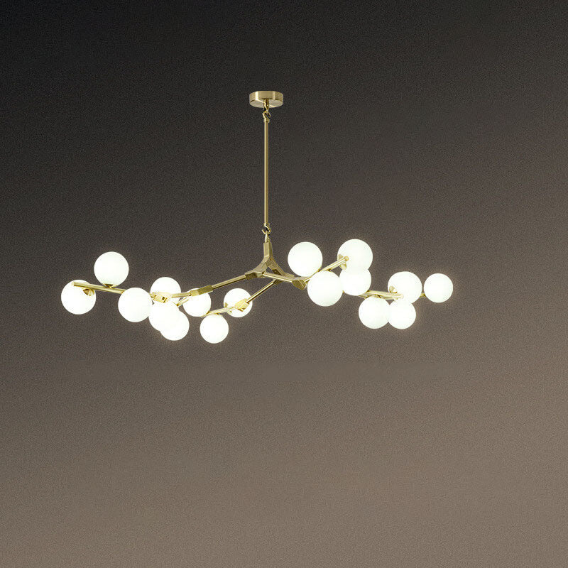 Modern Creative Magic Bean Branch Chandelier - 12/18/24 Light Glass Fixture, Elegant Design, Statement Lighting, Home Decor, Hanging Lamp, Unique Ceiling Fixture, Contemporary Style, Dining Room, Living Room, Bedroom Lighting