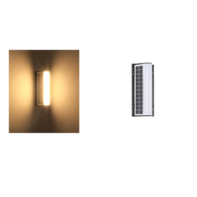 Modern Acrylic Solar LED Garden Wall Light - Waterproof Outdoor Lighting