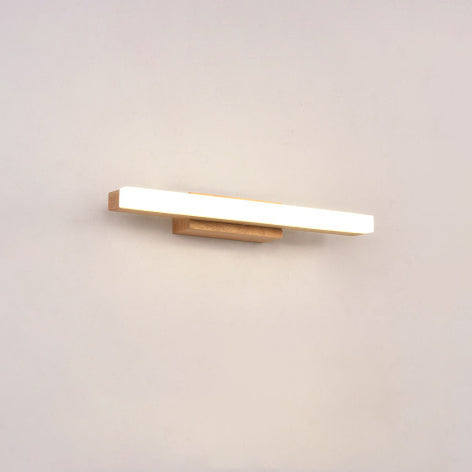 Nordic Minimalist Wooden LED Vanity Light Sconce - Modern Wall Lamp