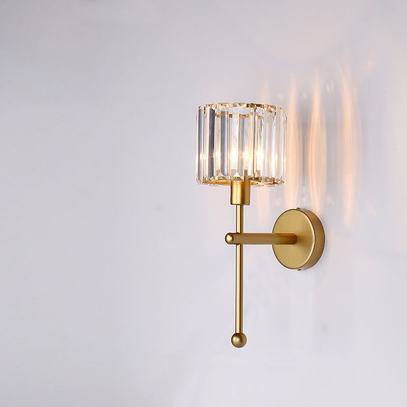 Vintage Iron Glass Round Bird Wall Sconce Lamp - 1-Light for Living Room