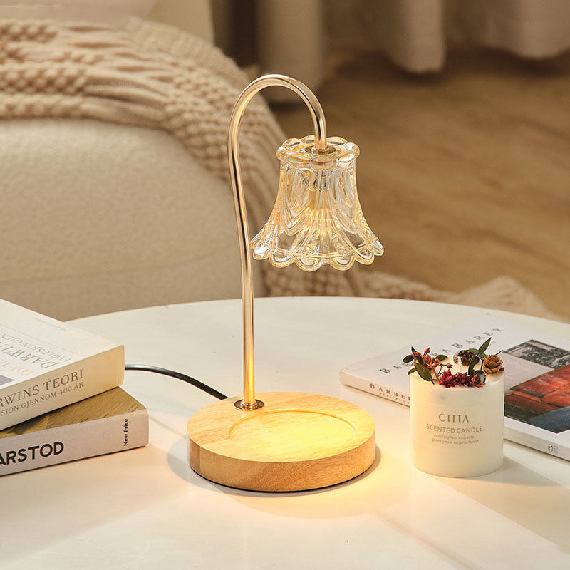 Modern Solid Wood Lily Of The Valley Melting Wax Table Lamp