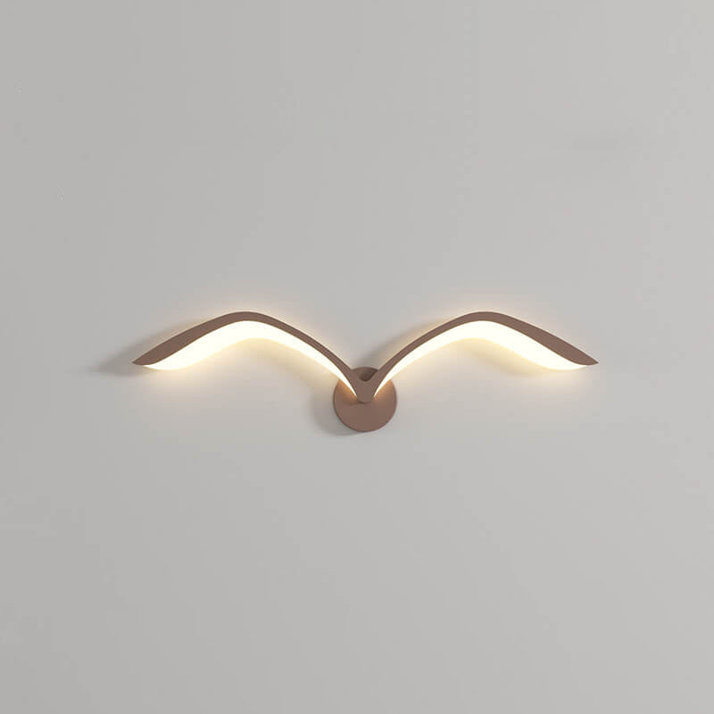Nordic Minimalist Seagull Acrylic LED Wall Sconce Lamp - Modern Lighting Design, Energy-Efficient, Home Décor, Scandinavian Style, Adjustable Brightness