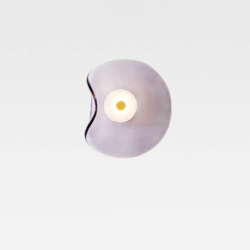 Nordic Minimalist Round Glass LED Wall Sconce Lamp
