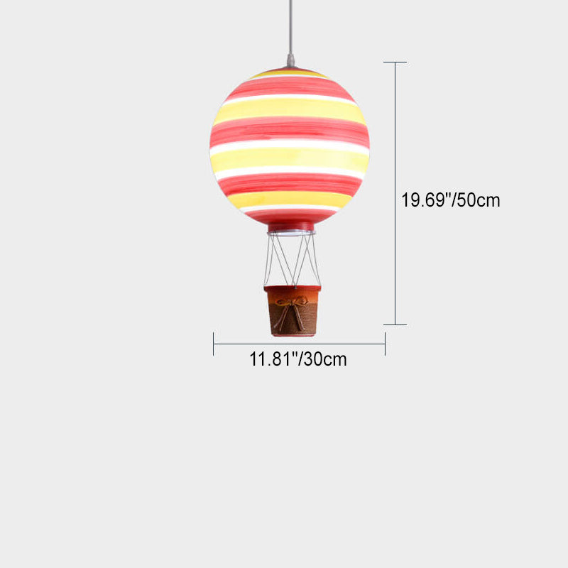 Scandinavian Modern Hot Air Balloon Pendant Light - Iron Acrylic 1-Light Decor