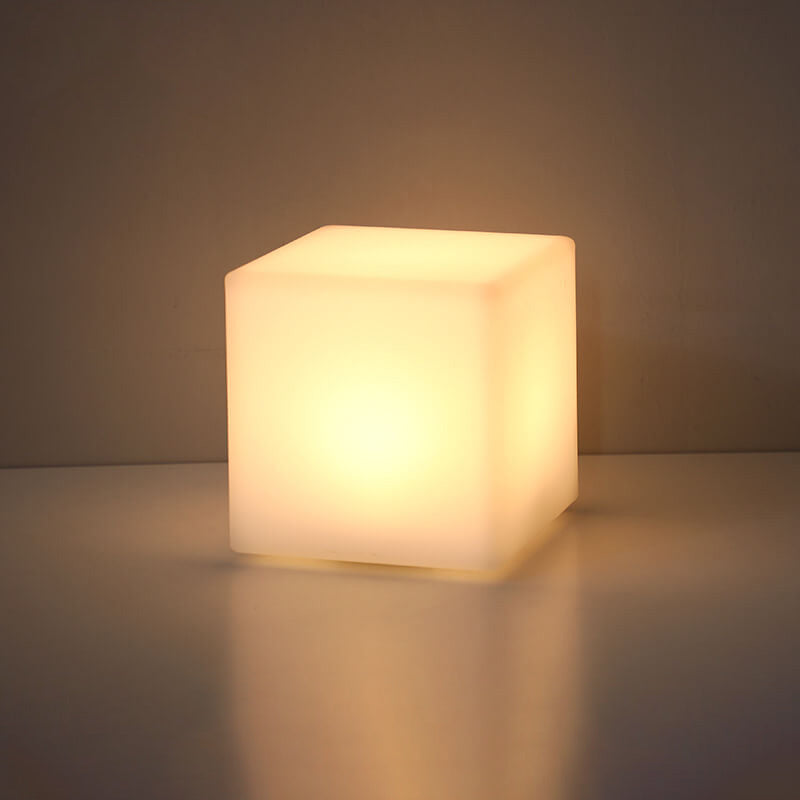 Creative Geometry PE Battery Remote Night Light Decorative Table Lamp Modern LED Accent Lamp Decorative Lighting for Bedroom Nightstand Gift Idea Stylish Home Decor Touch Control Color Changing Night Light Portable Design Energy-Efficient Lighting Stylish