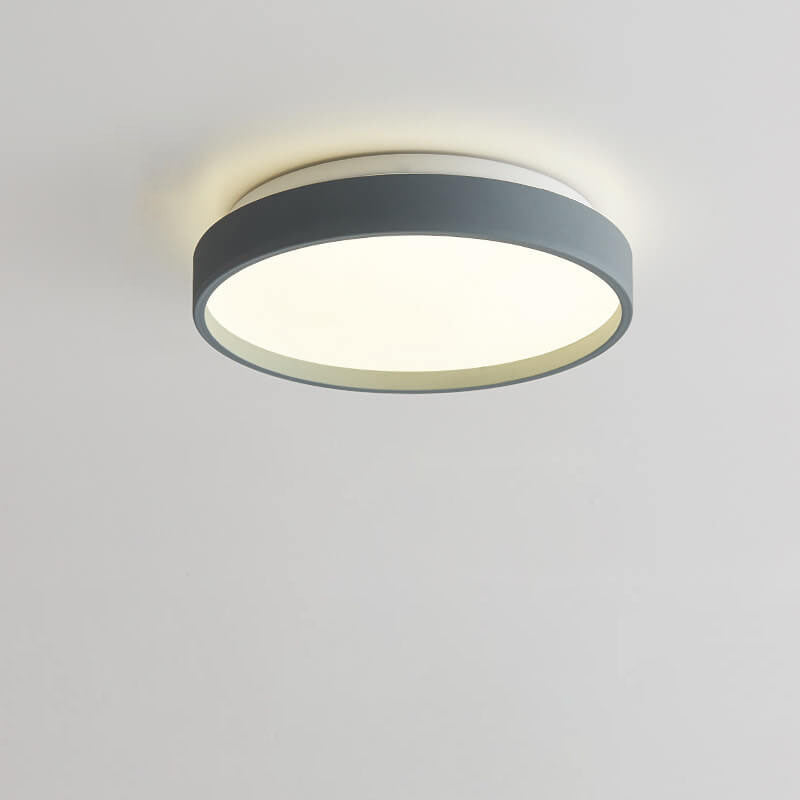 Modern Minimalist Round Acrylic LED Flush Mount Ceiling Light for Living Room & Bedroom