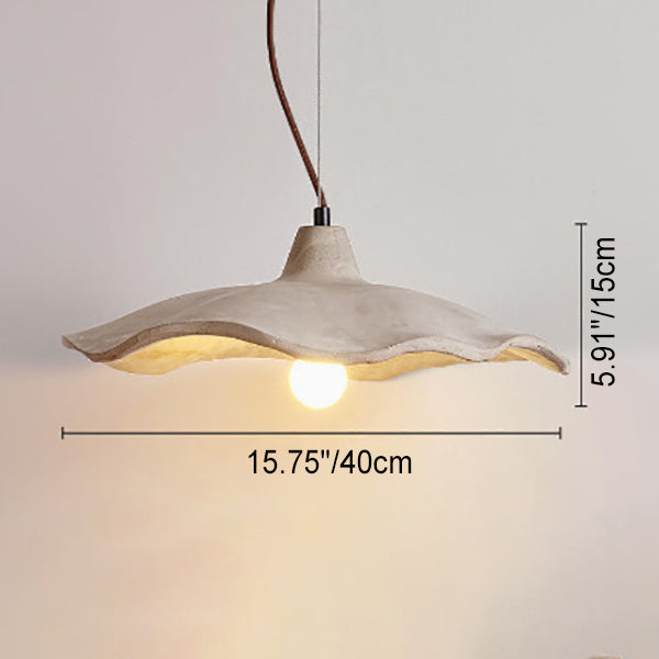 Japanese Vintage Flower Shape Lampshade Ceiling Light Chandelier 1/2/3-Light
