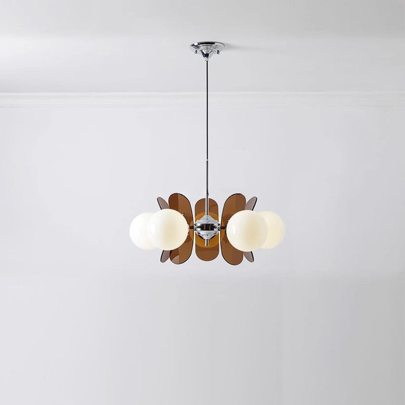 Modern Mid-Century Acrylic Magic Bean Chandelier - 3/5/6/8-Light for Living Room