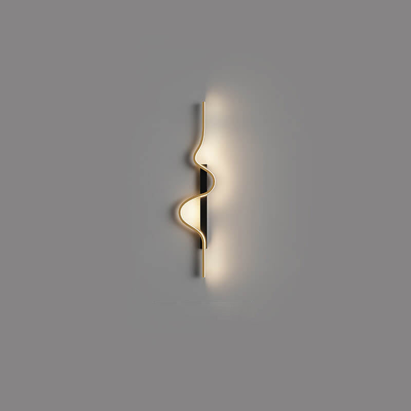 Modern Minimalist Aluminum Iron LED Wall Sconce for Living Room