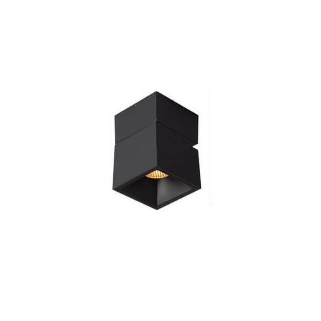 Modern Black & White Foldable LED Semi-Flush Mount Light
