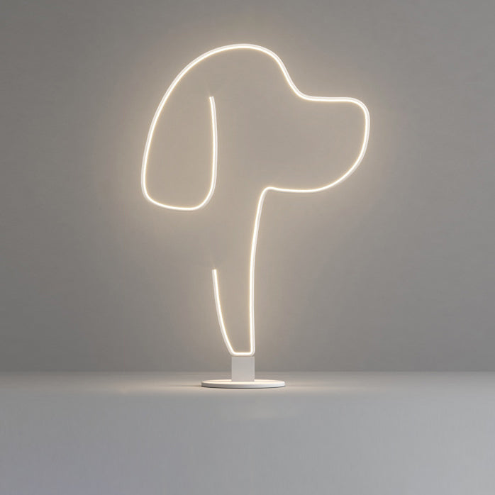 Contemporary LED Floor Lamp for Bedroom - Iron Aluminum Acrylic Design for Cats & Dogs