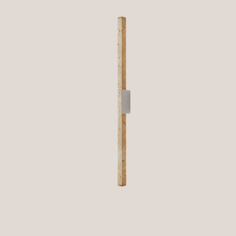 Wabi-Sabi Yellow Travertine LED Wall Sconce Lamp