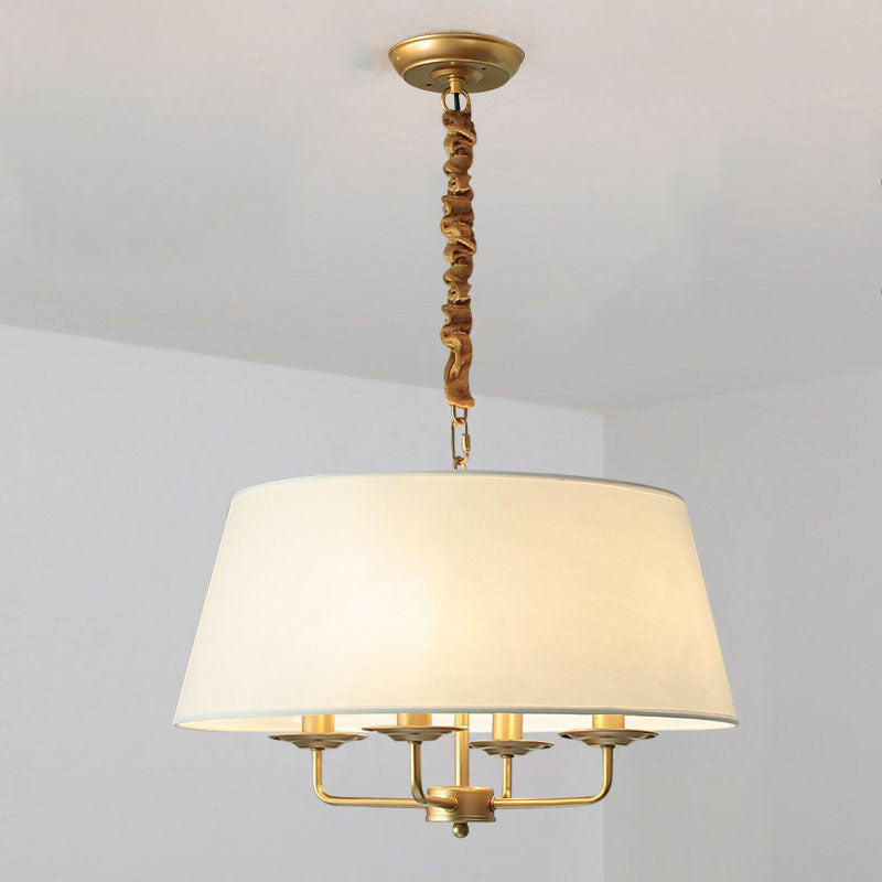 European Vintage Classic Iron 4-Light Pendant Lamp