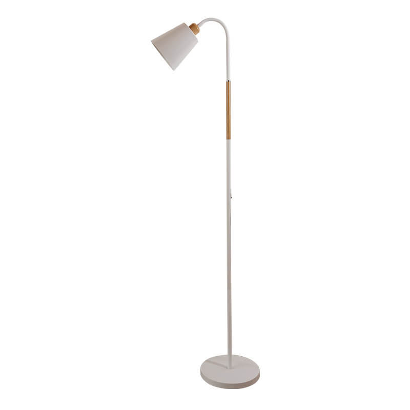 Modern Minimalist Iron Floor Lamp - 1-Light Standing Design, Adjustable Height, Industrial Home Lighting