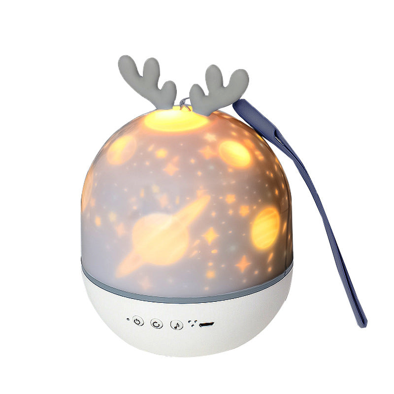 Contemporary Round Rabbit Deer ABS LED Table Lamp for Kids Bedroom Nightlight, Cute Animal Design for Nursery, Eco-Friendly Lighting, Adjustable Brightness, Perfect Birthday Gift for Children