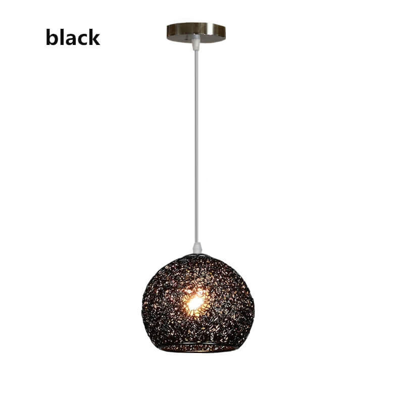 Contemporary Aluminum Macaron Round Pendant Light for Living Room