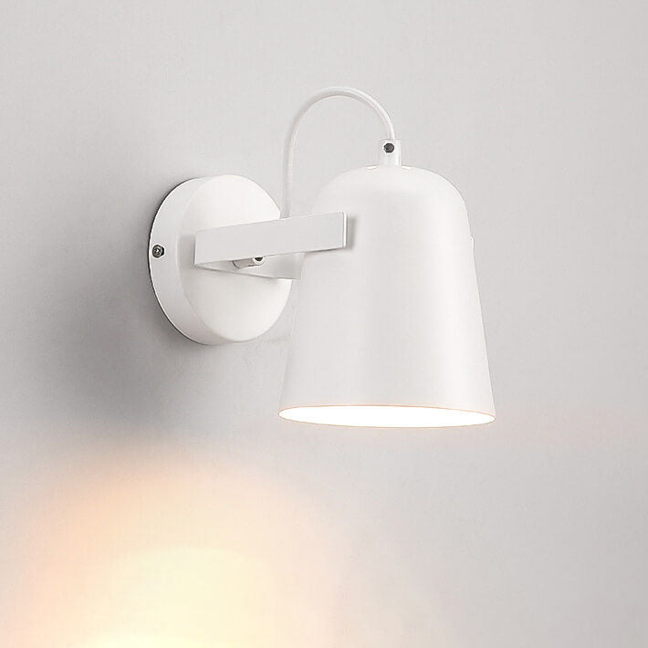 Nordic Macaron Iron Cylinder Dome Wall Sconce Lamp - 1-Light Modern Fixture for Home Decor, Stylish Lighting for Living Room, Bedroom, and Hallway