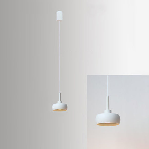Nordic Minimalist Dome Aluminum LED Pendant Light Retractable