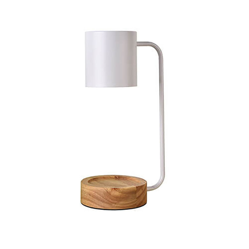 Japanese Minimalist Wood Melting Wax Table Lamp with Dimming Feature